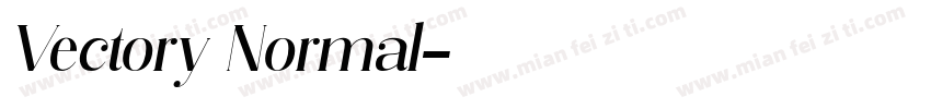 Vectory Normal字体转换